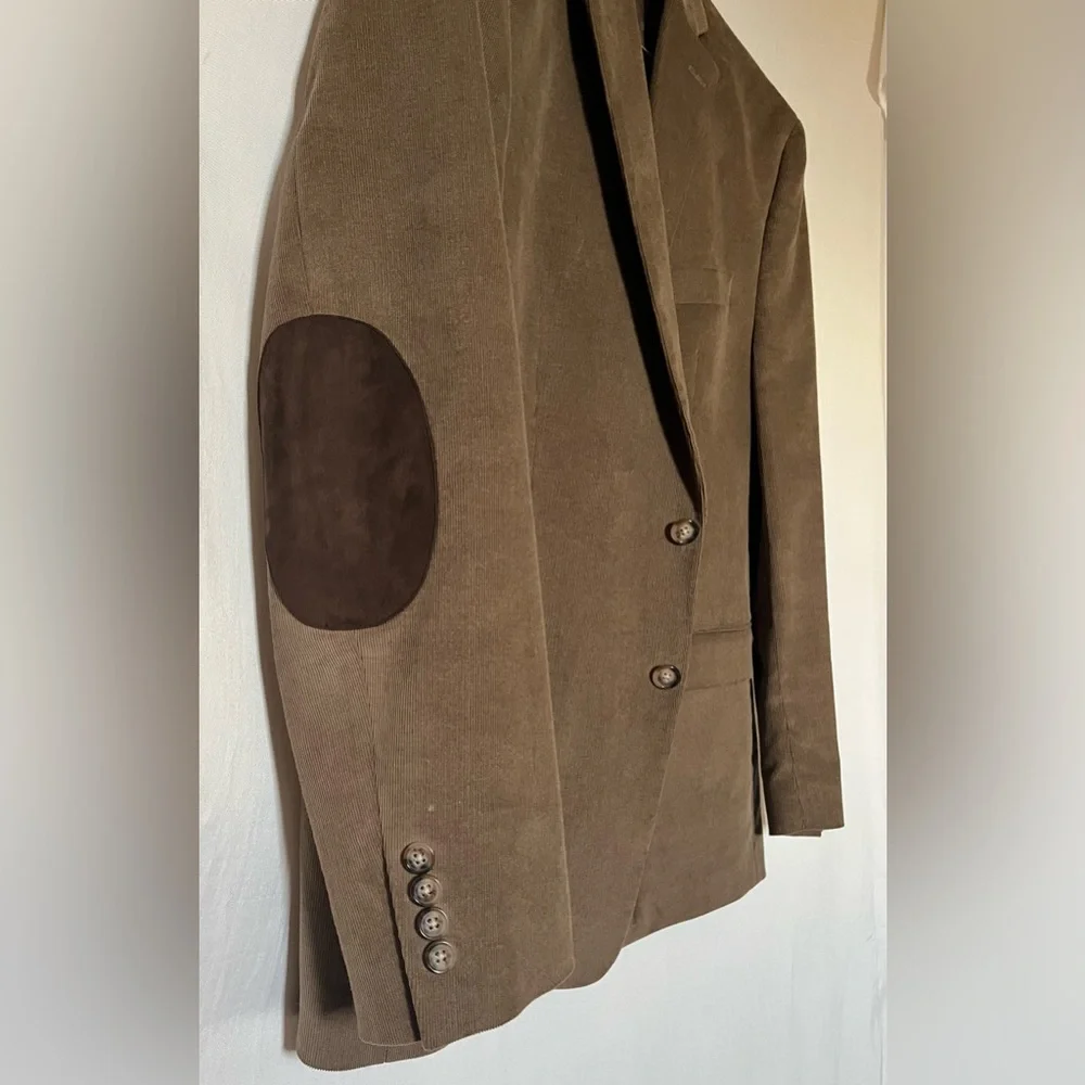 Lauren Ralph Lauren Men's Corduroy Blazer Elbow Patch - Brown - 44R
